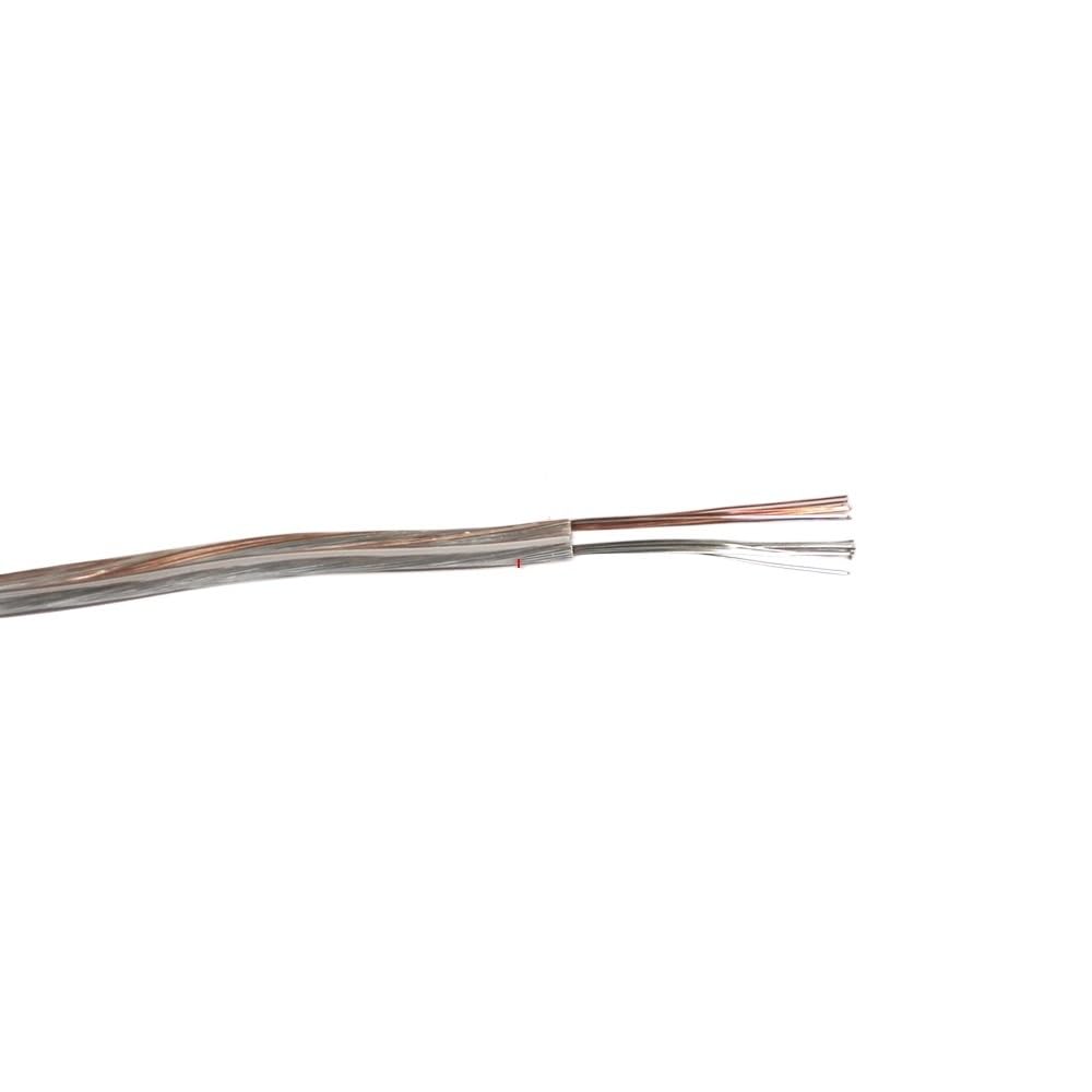 1m-80m 22AWG L*/ED neonowe światło spawalnicze przewód elektryczny 2-pinowe oświetlenie audio zabawka elektroniczna zasilanie DC przezroczysty kabel równoległy (5 m)