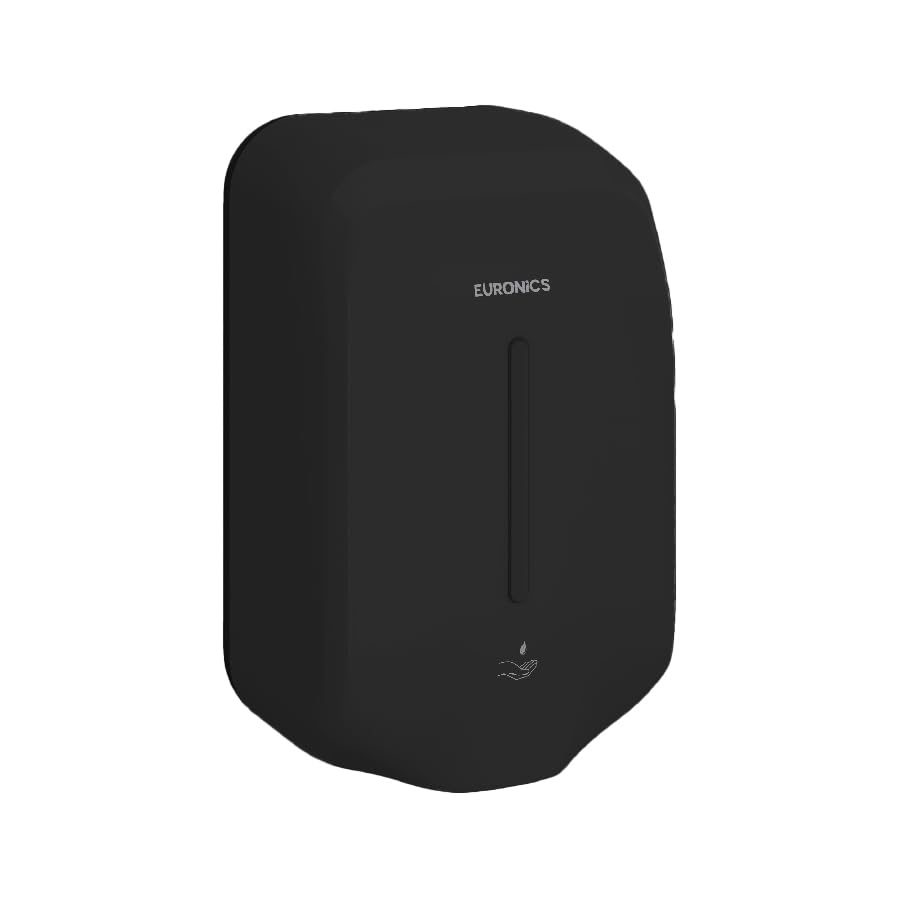 Euronics ES06N B 1100ml Automatic Soap Dispenser | Wall Mounted Touchless Infrared Sensor | Battery Operated (4xAA) ABS Body Liquid Soap|Ideal for Bathrooms & Commercial Washrooms | Black-image-32