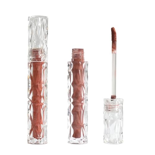 2 Piezas Gloss Labios, Brillo Labios Gloss, Tinte Labios, Glaseado De Labios Hidratante Nacarado Con Brillo Fino, Glaseado De Labios Nacarado, Brillo De Labios Antiadherente Apto Para Niñas