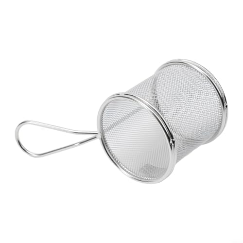 Stainless Steel Strainer Tool, Mesh Spider Strainer, Hot Pot Filter, Kitchen Mesh Strainer Basket for Pasta Noodles Dumplings (D)