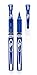 INC 0.7 mm R-2 Roller Ball Pen,Controlled Ink Flow System, Blue Ink, Comfort Grip, 2 pack