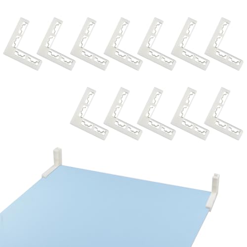 Recopilación de Esquinas para fotografías los mejores 10. 50 INCREWAY - 12 soportes de tablero de fondo para fotografías, soportes de esquina de plástico, en forma de L, soporte vertical para fondo para alimentos, joyería, maquillaje,...