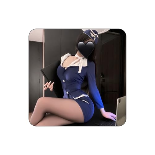 [YISMate] スチュワーデス コスプレ キャビンアテンダント 客室乗務員 コスチューム セクシー 制服 ミニスカ 過激 ミニスカート セクシーコスプレ かわいい レディース セクシーコスチューム 誘惑 616 - 画像1