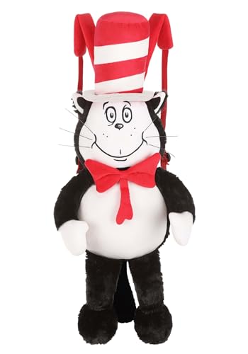 Fun Costumes Dr. Seuss Cat in the Hat Soft Backpack | Cat in the Hat Accessories Standard