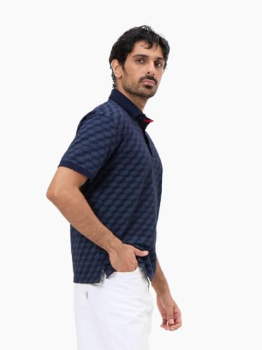 Image of LUDIC Core Polo T-Shirt, Dailymove Collection | Regular Fit | Stand-up Collars | 100% Organic Cotton, 240 GSM | Lightweight & Comfortable |Everyday Essential | Polo T-Shirt for Men