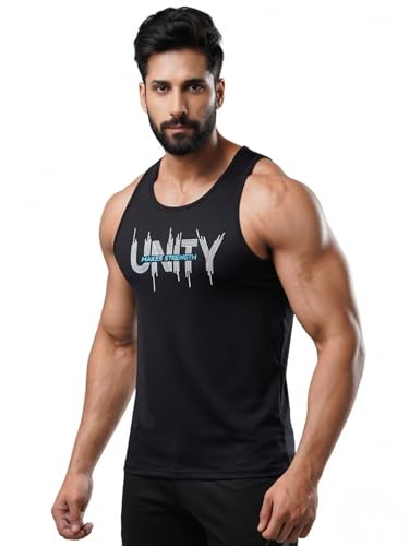 Image of 3Colors Men's Active Sleeveless Polyester Tank Top- Cool and Comfortable Workout wear, Dry fit Gym Vests - Unity