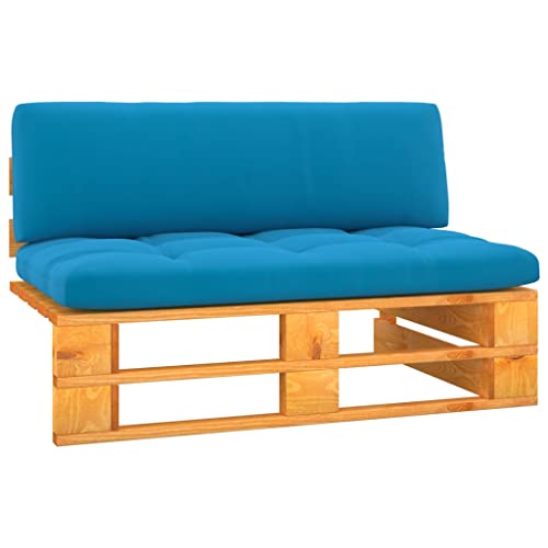 DYRJDJWIDHW Sofa Chaise Longue,sofás,Sofa Salon,Sillon Cama 2 plazas,Sofá Central palets jardín Madera Pino impregnada marrón mielAdecuado para salón, Dormitorio