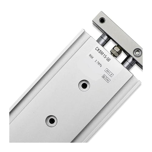 Cylindre double tige CXSM20 avec lubrification pneumatique stable course 100mm - 2