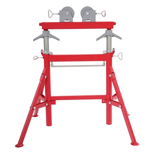 Pipe Roller Support Stand, Height Adjustable Pipe Support Stands, Heavy Duty Tube Pipe Roller Support, for Construction & Industrial Use