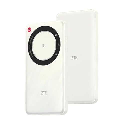 ZTE 5G Pocket WiFi U30 Air 4500mAh Tipo-C 867Mbps 2.4/5GHz Dual Band Portable Hotspot 5G 4G LTE Tarjeta SIM Router Móvil - Blanco