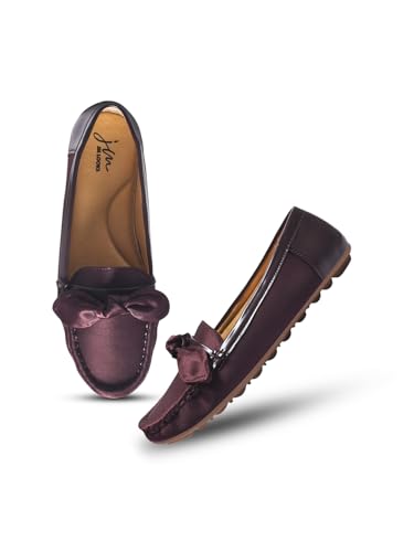 Image of JM LOOKS Women's Loafers with Bow Detail | Stylish Slip-On Flats for Daily Comfort and Stylish
