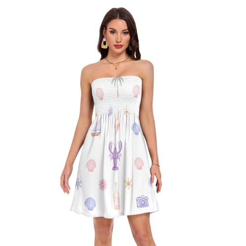 Robe midi smockée silhouette flatteuse et respirante taille S