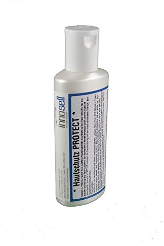 Innosell Hautschutz Flüssighandschuh Protect auf Polymerbasis unsichtbarer Handschuh wasserfest 100 ml Sport & Freizeit
