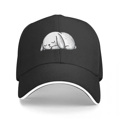 Casquette Sleepy Bunny : chapeau vintage ajustable pour homme et femme