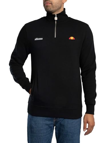 Ellesse Men's Pelegrini 1/4 Zip Sweatshirt, Black2