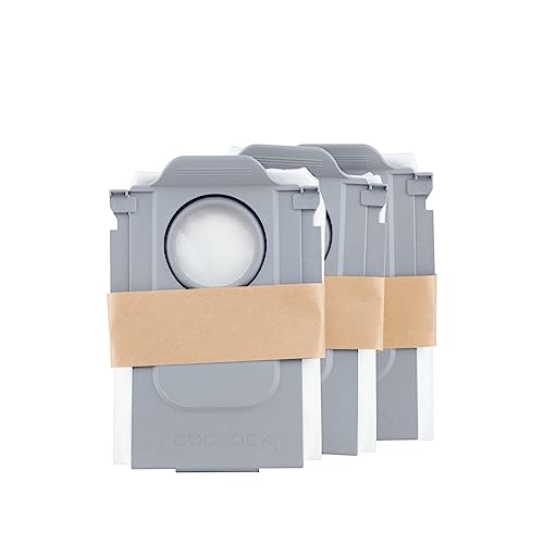 roborock Offizieller Staubbeutel kompatibel mit den Saugrobotermodellen: Saros Serie/S Serie/Qrevo Curv Serie/Qrevo Serie/QV Serie Zubehör für Saugroboter 3 Stück
