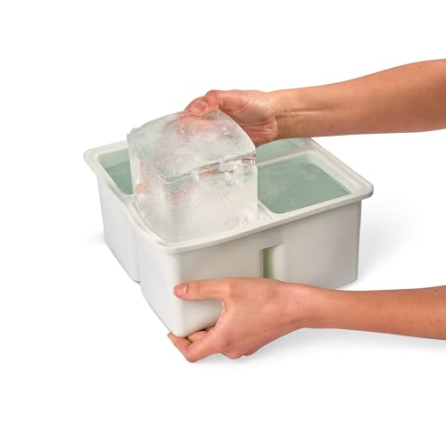 Arctic Blocks Heavy Duty 4-Compartment Silicone Mold, with 12 lbs Total Capacity (4x3 lbs), Perfect for Coolers, Ice Baths, Picnics, and Fishing, AB-XL4