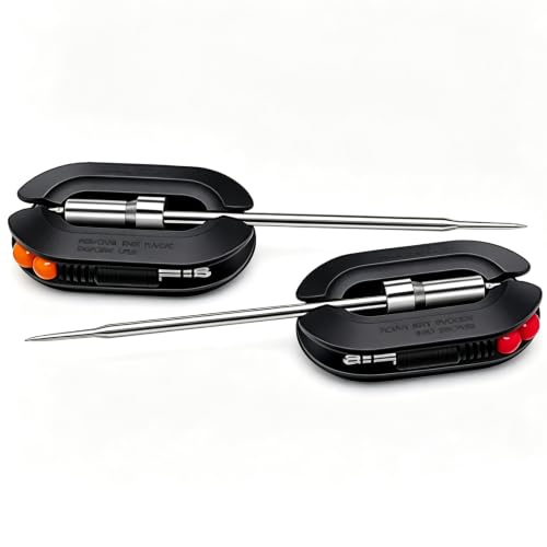 Meat Thermometer Probe Replacement, BBQ Grill Temperature Probe 2-Pack