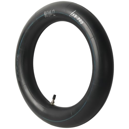AR-PRO 2.75/3.00-12 (80/100-12) Dirt Bike Inner Tubes Heavy Duty Motorcycle Inner Tube with TR4 Straight Valve Compatible with Honda CRF70F/XR70 Yamaha TTR 90 Kawasaki and More (1-Pack)