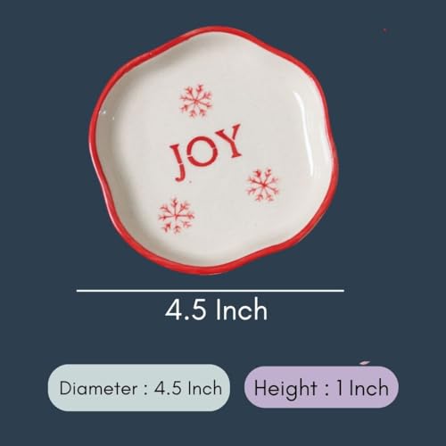 Image of WEAVING HOMES Joy Handmade Dessert Plate, Size: 11 cm Microwave & Dishwahsher Safe (Set of 1)