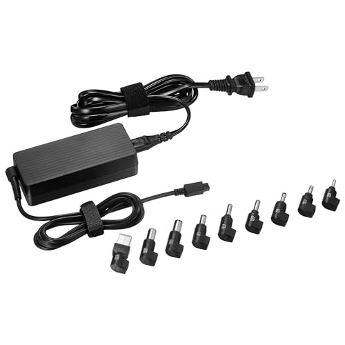Image of Insignia 65W Universal Laptop Charger Replacement Adapter 10 ft. Cable for Dell HP Acer Asus HP Dell Lenovo IBM Notebook Ultrabook Chromebook Surge Protection Power Supply