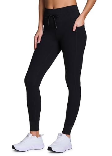 Avalanche Women's Drawstring Waist Gym Hiking Legging Fitted Jogger with Pockets