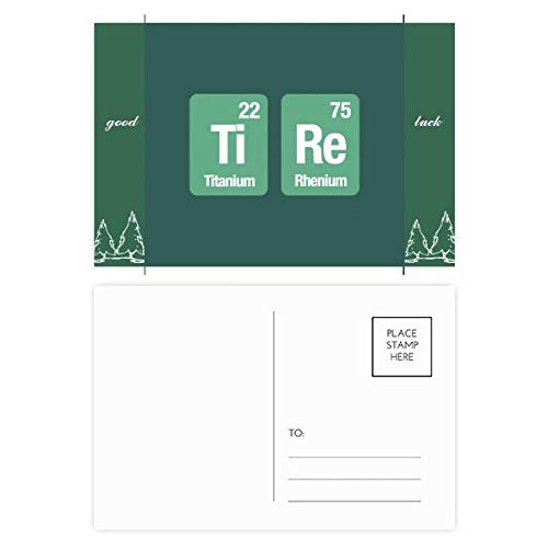 Cartes postales élément chimique lot de 20 cadeaux de bonne chance pour étudiants et scientifiques
