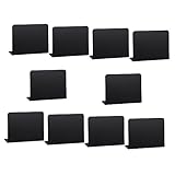 Angoily 10 Stück Nachrichtentafeln schwarze Kreidetafel Tafelzeichen Stichworte Bretter Lebensmitteletiketten Planke hochzeitsdeko preisschilder Preistafeln schreiben Minitafeln PVC Black
