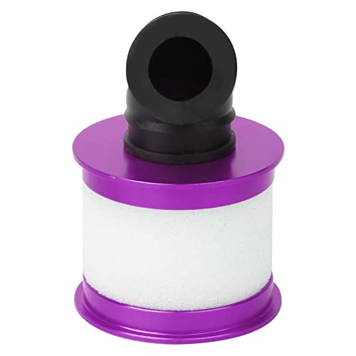 Universal Durable Alloy RC Air Filter Remote Control Sponge Large Intake for 1:10 RC Car, Smooth Engine Function for Enthusiasts, BluePurple (Purple)