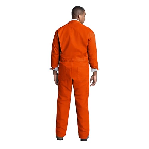 Image of Red Kap Men's Twill Action Back Coverall With Chest Pockets - Mechanic Coveralls With Concealed Zippers