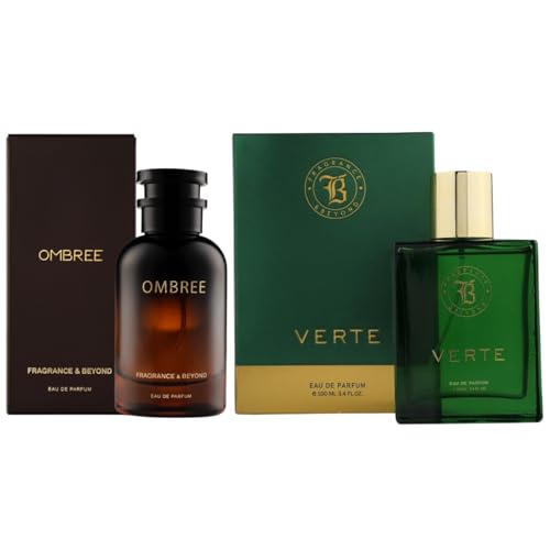 Image of Fragrance & Beyond Ombre Eau de Parfum & Verte Perfume for Men - 100ml Eau De Parfum (EDP) | Spicy Woody Scent | Long-Lasting Fragrance