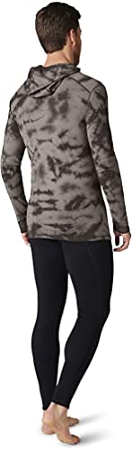 Smartwool Men's Merino 250 Plant-Based Dye Logo Hoodie – Moisture-Wicking, Odor-Resistant Merino Wool Base Layer For Skiing, Hiking, Biking & Cold Weather Outdoor Activities - Black Marble Wash, M #TOP2