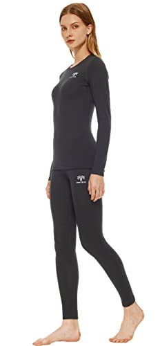 Womens-Merino-Wool-Base-Layer-John-Set-Crewneck-Top-and-Bottom-Thermal-Underwear
