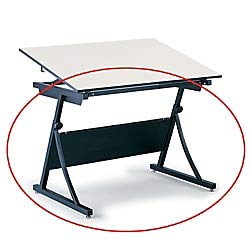 Safco Products 3957 PlanMaster Height-Adjustable Drafting Table for use with 3948, 3951 Table Top (sold separately), Black