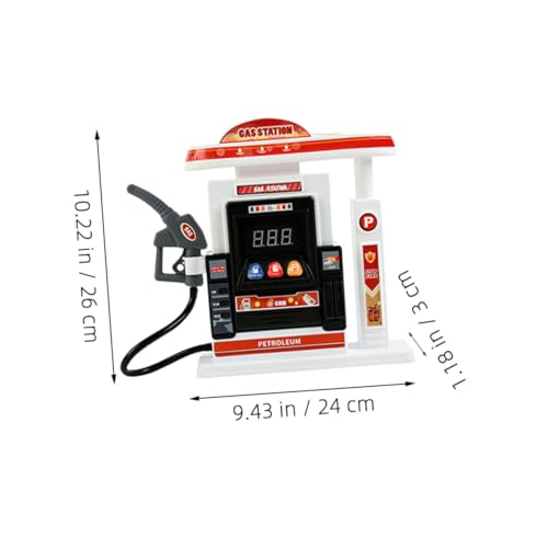 Totority 1 Conjunto De De Ônibus De Táxi Kit De Modelo De Posto De Gasolina De Brinquedo Para Decora