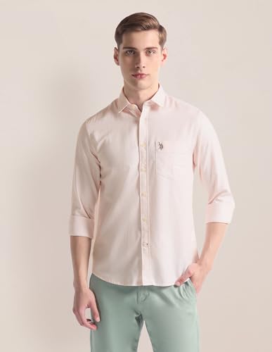 Image of U.S. Polo ASSN. Men's Cotton Blend Regular Fit Shirt