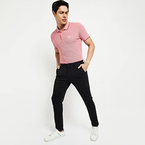 Image of Max Men Textured Slim Fit Polo T-Shirt