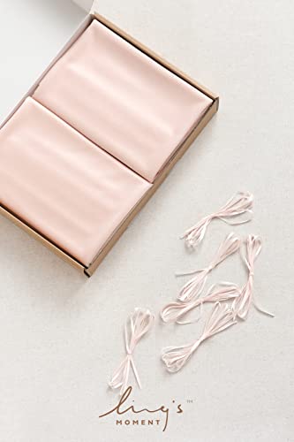 Ling's Moment 6-Pack 10Ft Sheer Table Runner Chiffon-Like Table Decor For Wedding Rustic Boho Shower Party(Blush, Set Of 6) #TOP4