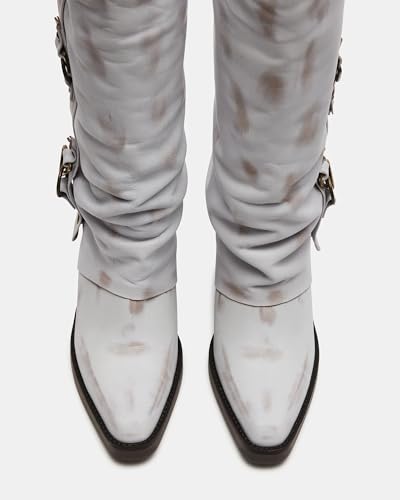 Knee High Boots for Women Cowboy Boot Western Fold Over Chunky Heel Mid Heels Tall Long Dressy Pointed Toe Side Zipper3