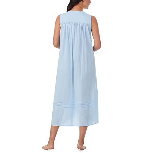Eileen West Sleepwear & Loungewear for Women - Poetic Woven Lawn Collection - 100% Cotton Lightweight Sleeveless Nightgown2