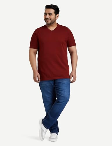 Image of Amazon Brand - Symbol Men's Solid Cotton T Shirt | Plain | V Neck | Half Sleeve-Regular Fit | Combo Pack of 3 (Available in Plus Sizes)