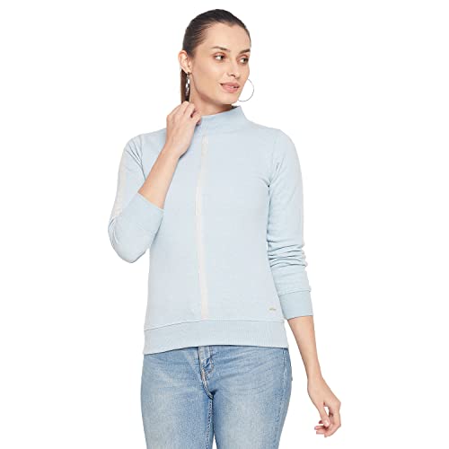 Image of Duke Stardust Women Full Sleeve High Neck Sweatshirt (LFX770 Skyway Mix L)