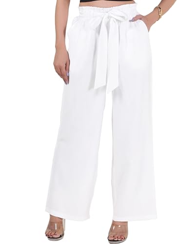 Women's Sheer Wide Leg Summer Palazzo Pants with Pockets See Through Bikini Bottom Swimsuit Cover up Beach Trousers3