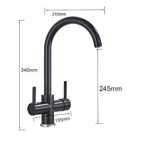 Robinet de cuisine filtré beige avec points mélangeur eau pure - 5