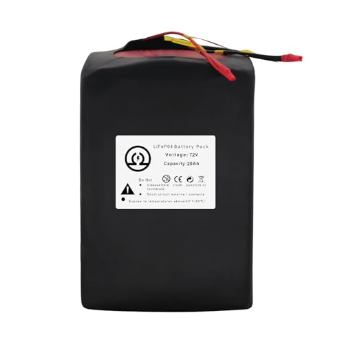 72V LiFePO4 Ebike Battery 20AH LiFePO4 Battery Pack Fit for 1800W-250W Motor,...