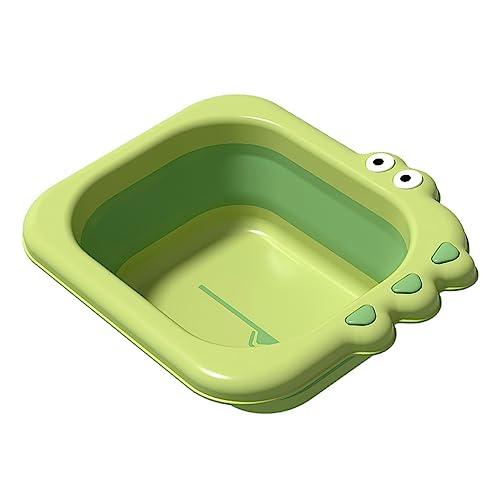 SEWACC 洗面台 漏斗 折りたたみ可能なベビーバスタブ 台所 フリンジガーランド 屋外 シンク用ベビーバス の洗濯槽 ベビーウォッシュ ベビーバスシンク pp Green