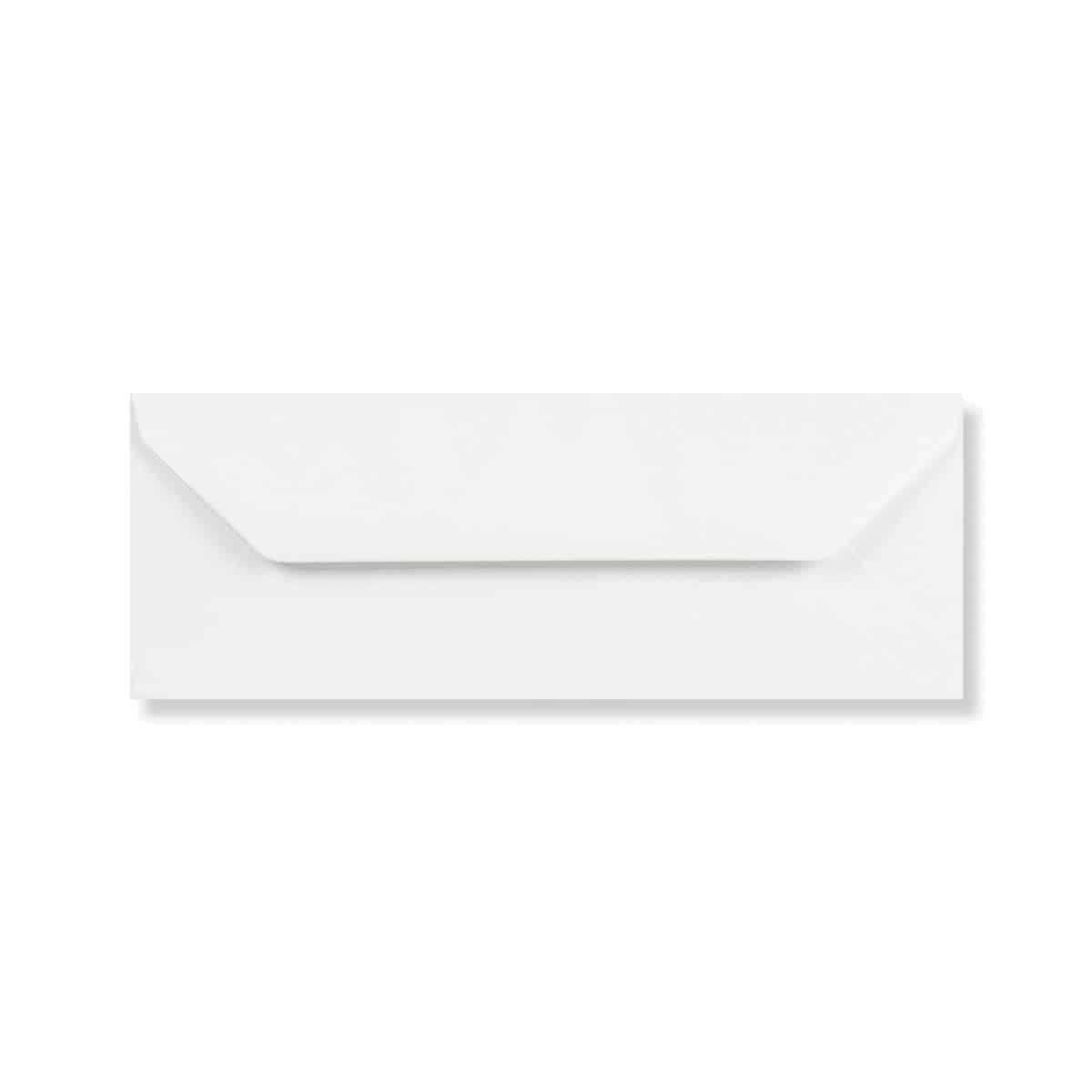 50 Pure White Letterbox Envelopes - 80mm x 215mm - Letterbox V-Flap Gummed White Coloured Envelopes - 120gsm Clariana Paper - to Fit Letterbox Gift Vouchers