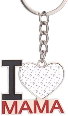 DIYthinker Purple Small Stars Music Notes Keychain Metal Keyring Holder Love MAMA Mother image 2