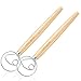 Danish Dough Whisk Mixer Blender Admixer for Cake Dessert Bread Pizza Pastry Food Hand Kitchenware Tool Stainless Steel& Wooden 13.5 Inch 2 Pack