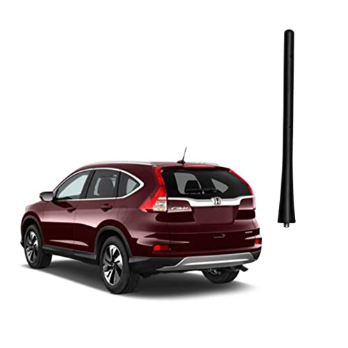 7 inch Antenna Mast Compatible with Honda Acura Mazda Subaru Select Models, Direct Replacement, Short Roof Antenna, Black Flexible Rubber